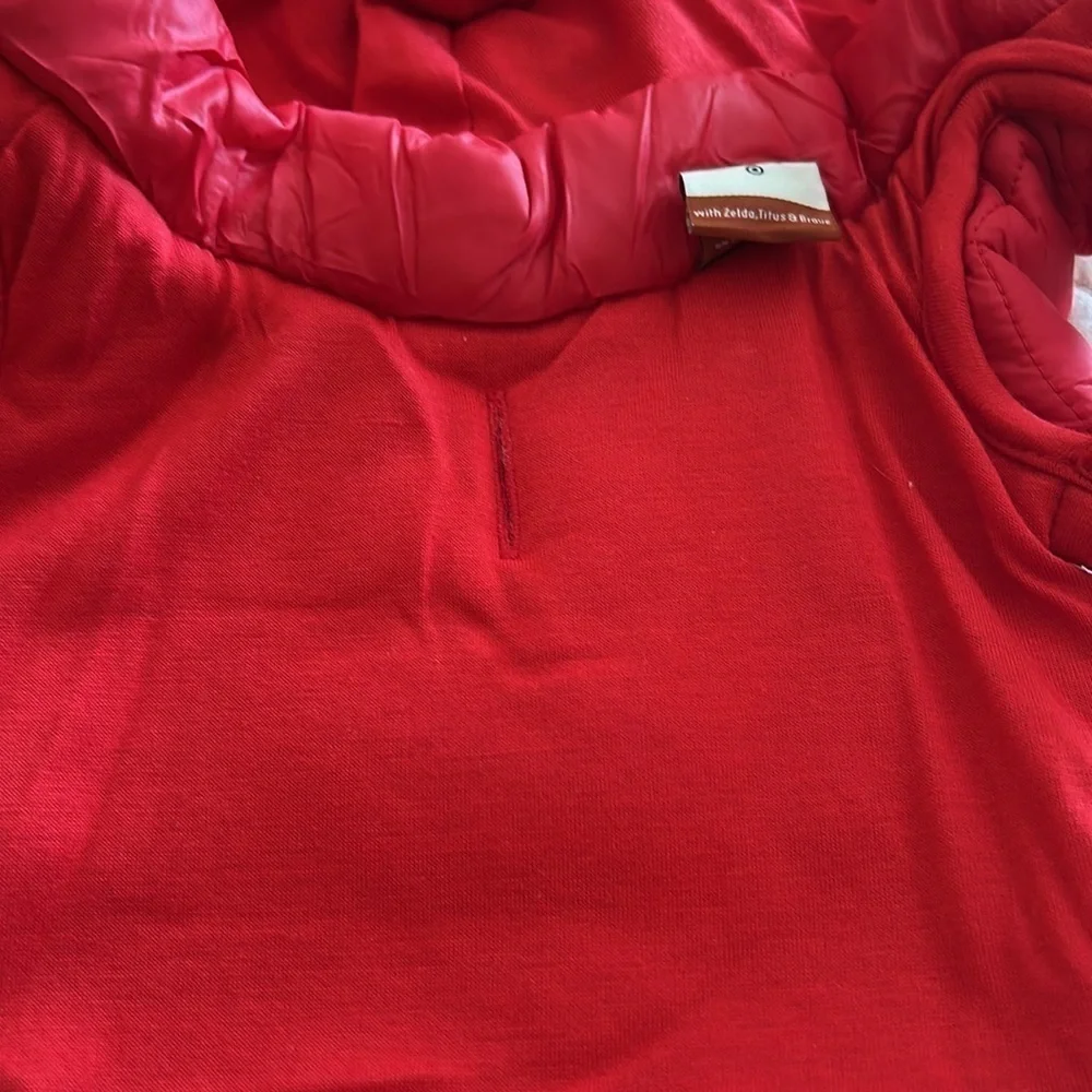 Dog and Cat Marshmallow Puffer Vest - Red - The Cuddle Collab / brand new